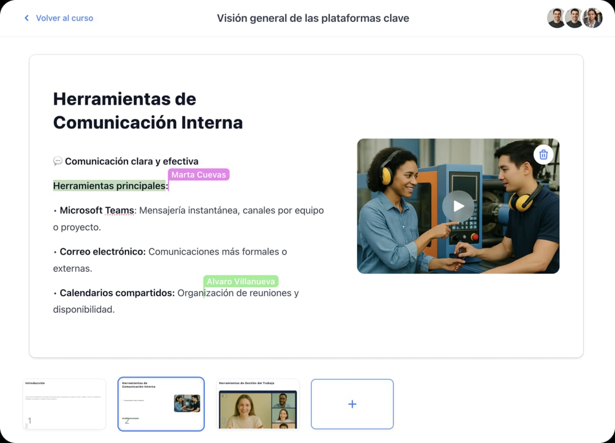 Constructor de cursos